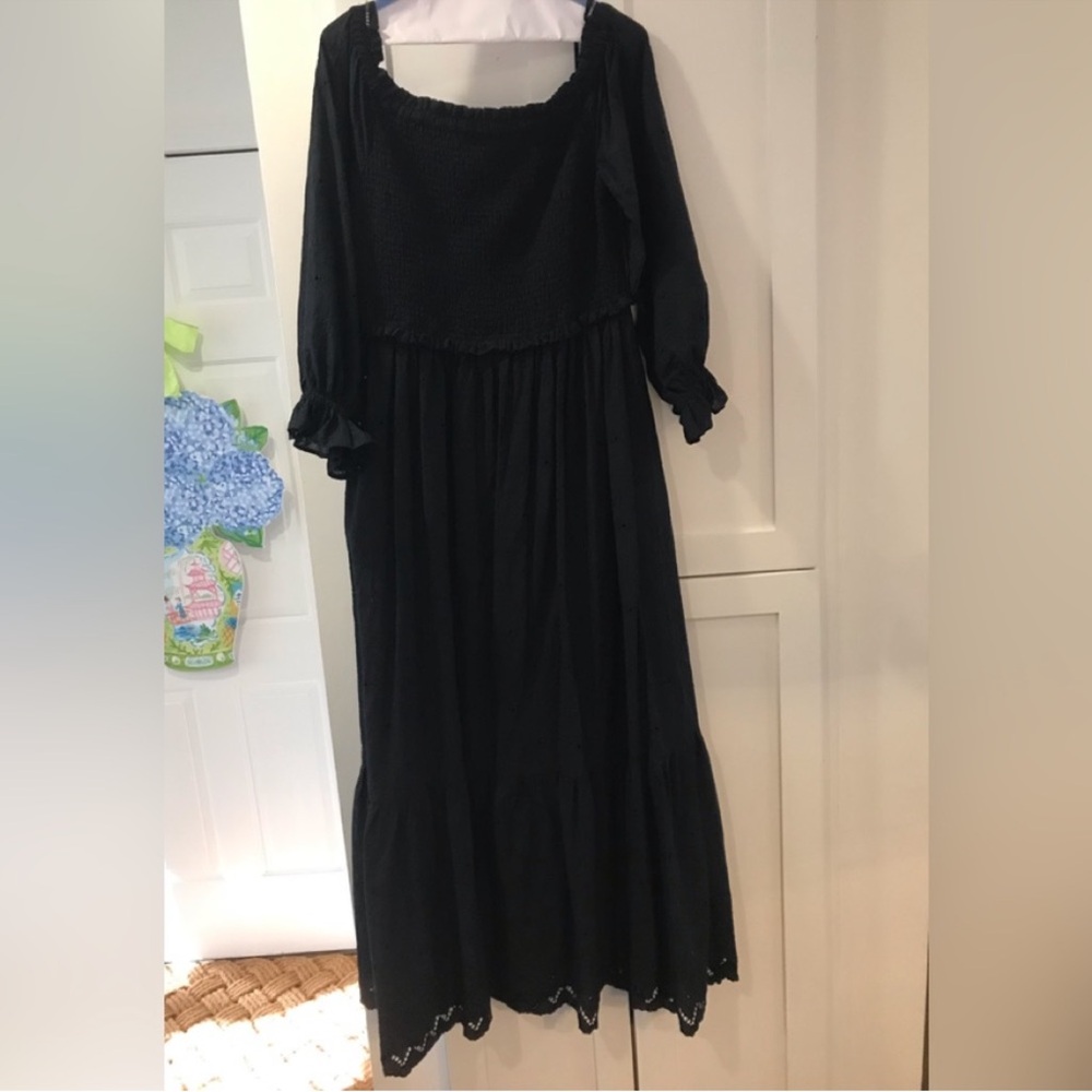 NWOT Lilly Pulitzer Arlynn black eyelet dress Size XL - Picture 4 of 14